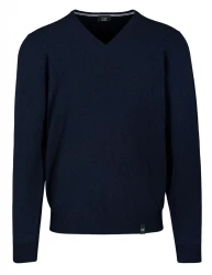 Pullover mit V-Ausschnitt / Blau