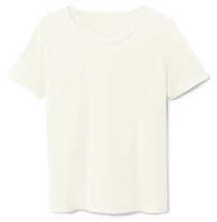 Damen Basic Shirt / Creme