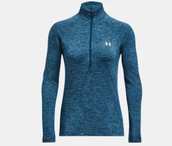 Damen Trainingsshirt UA Tech™ Twist mit ½-Zip / Blau