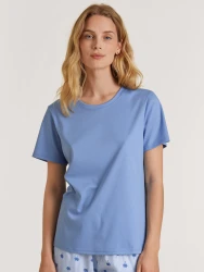 Damen Shirt kurzarm / Blau