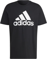 Herren Shirt Essentials Single Jersey Big Logo / Schwarz