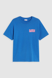 Damen Printed Shirt / Blau