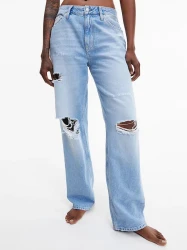 Damen Jeans 90s Straight / Hellblau