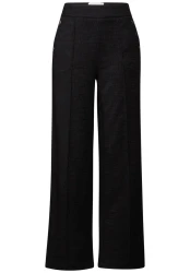 Damen Hose Bouclé Hose / Schwarz