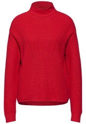 Damen Pullover mit Details / Rot