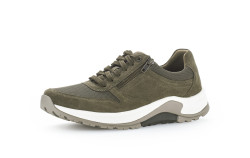 Herren Sneaker Materialmix Leder/Textil / Khaki
