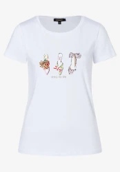 Damen Motiv T-Shirt / Weiß