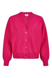 Damen Strickjacke aus Cashmere / pink