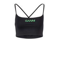 Damen Cropped Top / Schwarz