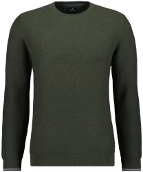 Herren Strickpullover Rundhals / Tannengrün