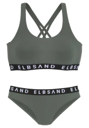 Bustier-Bikini / Grün