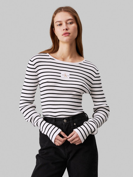 Damen Sweatshirt WOVEN LABEL TIGHT