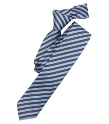 Gewebt Krawatte gestreift 001080 / Blau