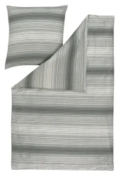 Bettwäsche Mako Satin Kiran 135 x 200 cm / grau