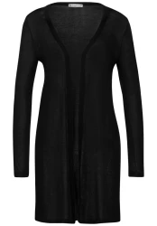 Damen Cardigan Long / Schwarz