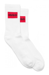 2er Pack Logo-Socken / Weiß