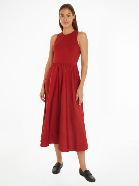 ÄRMELLOSES SLIM FIT-AND-FLARE-KLEID