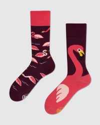 Herren Socken Pink Flamingo / Mehrfarbig