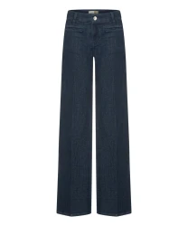 Damen Hose Wide Leg / Blau