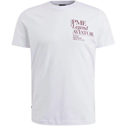 Herren T-Shirt mit Print / weiß