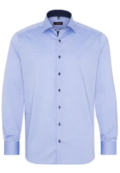 Herren Hemd Modern Fit Pinpoint / Blau
