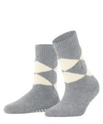 Damen Socken Cosy Argyle / Grau