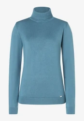 Damen Rollkragenpullover / Blau