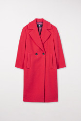 Damen Mantel aus Wollmix / Rot