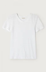 Damen T-Shirt  Sonoma / Weiß