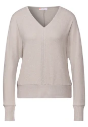 Damen Langarmshirt / beige