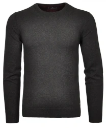 Herren Feinstrickpullover / Anthrazit