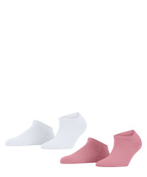 Damen Sneakersocken Small Dot 2-Pack / Altrosa
