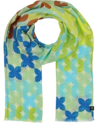 Damen Schal mit Muster / Grün