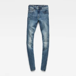 Damen Jeans Midge Zip Skinny / Blau
