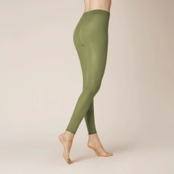 Damen Leggings Velvet 40 / Grün