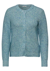 Damen Cardigan grobstrick / Blau