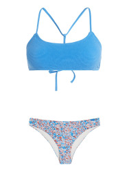 Damen Bikini-Set W Prtinlet / Blau