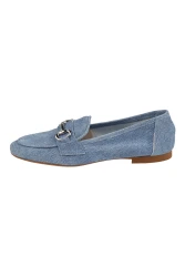 Damen Loafer in Denimoptik / Blau
