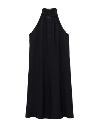 Neckholderkleid Qamali / Schwarz