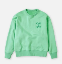 Damen Sweatshirt mit Logo / Grün