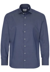 Soft Luxury Shirt Twill Langarm / Blau