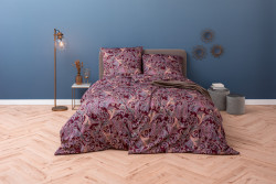 Mako-Satin Bettwäsche Ornelio / Bordeaux