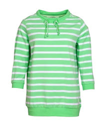 Damen T-Shirt im Streifendesign / Grün