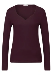 Damen Langarmshirt / rot