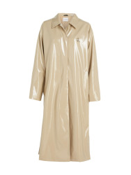 Damen Mantel OVERSIZED COATED COAT / Beige