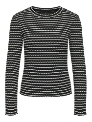 Damen Langarmshirt ONLLIZ / Schwarz