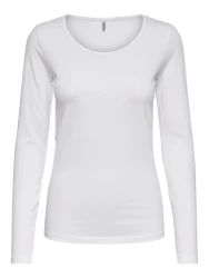 Damen Langarmshirt ONLLive / Weiß