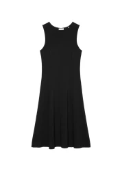 Jerseykleid regular / Schwarz