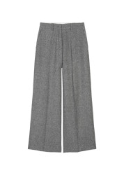 Damen Hose Wide Leg im Anzug-Stil / Grau
