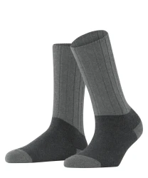 Damen Socken Colorblock-Design / Anthrazit